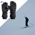 Winter Warm Gloves Touch Screen with Reflective Anti-Slip for Outdoor Black. 