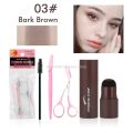 Professional Eyebrow Stamp Shaping Kit With Eyebrow Trimmer Tools Brush Eyebrow Powder Stick Hair Line Contour Cosmetics Make Up. 