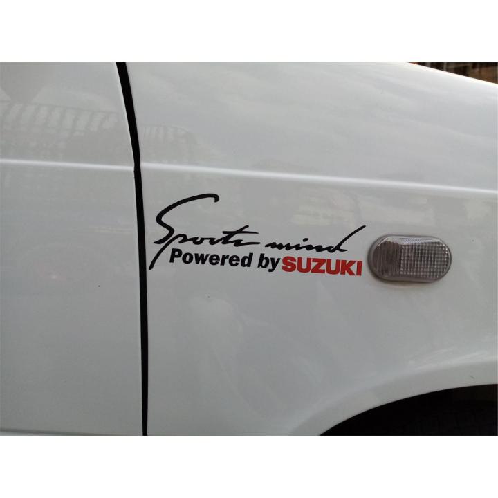 Sports Mind (Black and Red) Car Sticker for Mehran. Auto Styling Decal Stickers. Auto Decoration