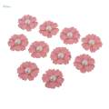 20pcs Pearl Flower Button Beads Floral Embellishment for Scrapbooking. 