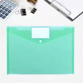Student Stationery Pouch Clear Plastic Storage Folder A4 Clear Plastic File Bag Student Folder Organizer Information Pocket Filing Bag. 