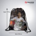 Traverse  Ronaldo Drawstring Bags For Girls / Bags For Kids / Bags For Boys. Both sides printed Bags hand bag for girls bags for girls. 