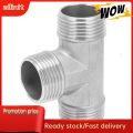 Allinit T Shaped Connector G1in Male Thread Stainless Steel Tee Adapter Hardware Pipe GP. 