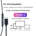Samsung Earphones Original Type C Wired AKG In Ear Headphones With Mic Galaxy Note 20 Ultra S23 S22 S21 S20 Earphone Usb Tipe C. 