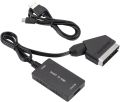 Scart To Hdmi Converter With Hdmi Cable, Full HD 720p/1080p Switch Sky/DVD Player. 