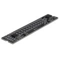 Mini Dual 12 Level Indicator LED Light Bar VU Meter Stereo Amplifier Board Adjustable Light Speed Board with (A). 