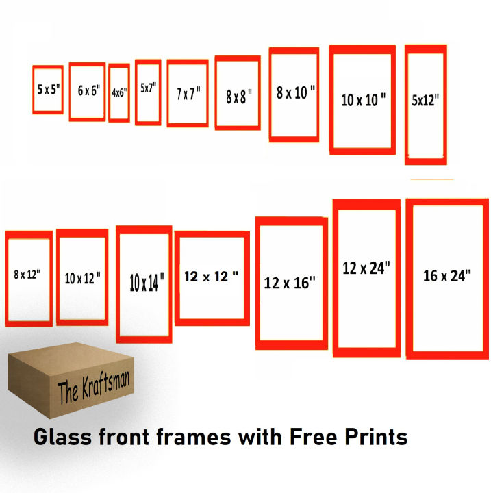 Single Red Frames, Custom Wall Decor Photo Frame, 1 PC Wall hanging Picture Frame