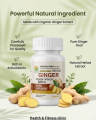 Ginger Powder Capsules 60 | Adrak Herbal | 100% Pure & Natural | Digestive & Immunity Support. 