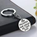 English Letter She Believed She Could So She Did Keychain Keyring Key Holder. 