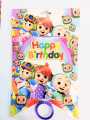 COCOMELON THEME HAPPY BIRTHDAY CHARACTER BANNER (AVAILABLE IN ALL CHARACTERS). 