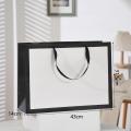 Handbag Creative Flower Gift Bag Kraft Paper Bag Gift Packaging Bag Black White. 