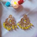Fashionable Stylish designs Kundan Earrings Hand made jewellery. 