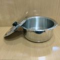 Alpha Stainless Steel Glory Casserole Sets | Stainless Steel Cooking Pots with Encapsulated Bottom (Double Base For Cooking Purpose). 