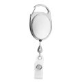 Oval Shape Retractable Yo-Yo Clip for Id Card Holder for School Office. 