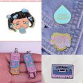New Melanie Martinez Enamel Pin Cutom Keychain Tape 'CRY BABY' inger Brooche Luxury Copper Lapel Badge Cartoon Jewelry Gift. 