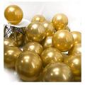 10 pcs Metallic Shining Balloons - Available in Silver, Golden, Blue , Purple , Green , Pink - Best for Birthday, Anniversary, Bridal Shower, Baby Shower and Farewell , Wedding Party Decoration , Thick Pearl Metallic Latex Balloon Helium Supplies. 