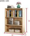 shelf Simple floor bookcase multi-layer student bookcase multi-function (color : Wood color). 
