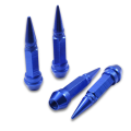 4PCS Aluminum Tire Wheel Rims Stem Air Valve Caps | 9cm Tyre Cover Car, Truck, Bike | 4PCS Tire Wheel Valve Caps in Black and Blue Cover. 