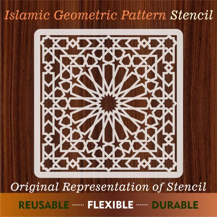 Geometric%20islamic%20Pattern%20Home%20%20D%C3%A9cor,%20Meditation%20Room,%20Fabric%20Painting%20ID#207%20-%20Image%202