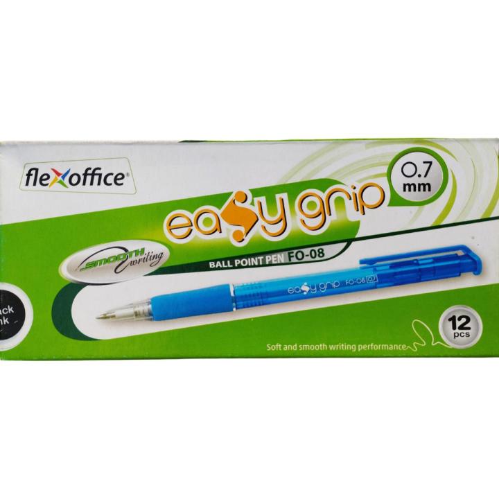 FLEXOFFICE EasyGrip - Pack of 12 pcs - Ballpoint Pen