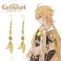 Genshin Impact Earring Aether Fanart Inspired Cosplay Character Alloy Pendant Earrings For Women Men Jewelry Accessories. 