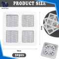 Pack of -10Pis Disposable Floor Drain Sticker Shower Drain Hair Catcher Cover Sink Strainers Anti-blocking Bathtub Mesh Filter Sticker. 