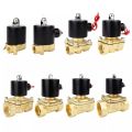 Electric Solenoid Valve 1/4" 3/8" 1/2" 3/4" 1" 1-1/4" 1-1/2" DN8/10/15/20/25/35/40 Normally Closed Pneumatic for Water Oil Air 220V. 