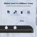 5 Holes Cable Organizer Silicone USB Cable Winder Desktop Tidy Management Clips Cable Holder for Mouse Headphone Wire. 