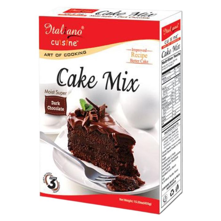 ITALIANO CAKE MIX DARK CHOCOLATE MOIST SUPER 435GM