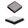 2 Pcs Ink Pad Stamp Pad for Wedding Letter Document , White & Silver. 