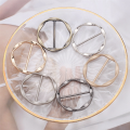 6Pcs Scarf Ring Clip T Shirt Tie Clips for Women Metal Tshirt Waist Tightener Clip Buckle Clothing Ring Clip Replacement Parts. 