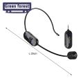 Green forest Microphone Headset High Fidelity 2.4G Wireless Saxophone Microphone. 