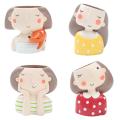 1xResin Cute Girl Succulent Planter Bonsai Pot Flowerpot Box Planter A. 