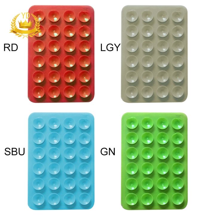 DIY 24 Silicone Sucker Suction Pad For Cardboard Silicone Suction Cup of Mobile Phone Accessories