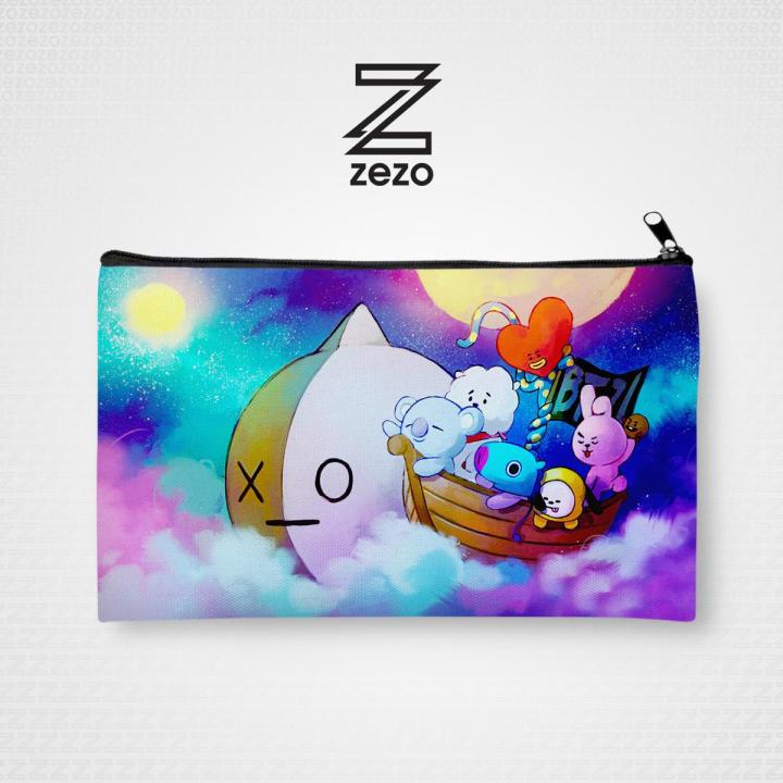 BT-21 Digitally printed Pencil Pouch For Boys & Girls By Zezo