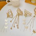 Butterfly Hair Clips Claw with Metal Chain Tassel Vintage Long Pendant Dangle Hair Clips for Women Girl Fashion Hair Accessories. 