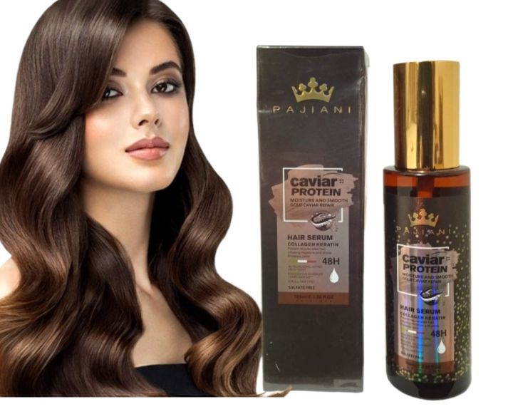 Keratin Caviar Gold Protein Soothing Hair Oil Serum Damaged Hair 100ml