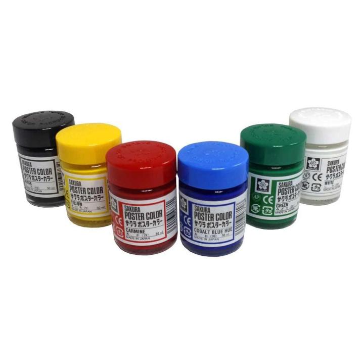 Sakura Poster Colour paints 6 Color Set