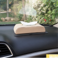 PU LEATHER CAR TISSUE BOX UNIVERSAL -BEIGE HIGH QUALITY LEATHER. 