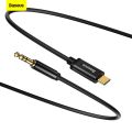 Baseus USB Type C to 3.5mm Male Audio AUX Cable For Xiaomi Mi10 Huawei Mate20 P30 Oneplus Car Headphone Speaker 3.5 Audio Cable. 