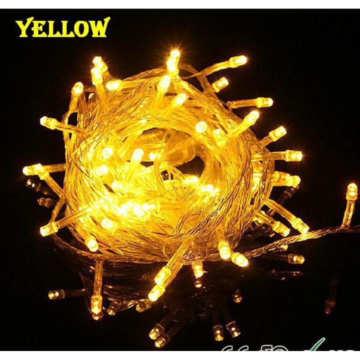 20 ft Yellow Fairy Light for Decoration - 220V - Ideal for Function Eid Milad Melad Festival Home Garden Wedding Birthday Party Christmas Decorations Non LED