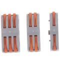 SPL-1 2 3 Way Reusable Spring Lever Terminal Block Electric Cable Wire Connector Encounter. 