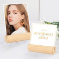 5Pcs/Set Wooden photo holder Name Seating Labels Menu Stand Table Number Holders Wedding Photos Clips. 