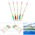 MeterMall 5PCS Fishing Floats Balsa Wood Fishing Float Bobber Bite Indicator Angling Equipment With strong Float Tail Multiple Color. 