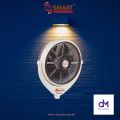Smart Fans Louver Bracket Fan 14" Push Buttons Control Plastic-Off White-Dark brown Naveed Industry. 