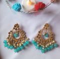 Fashionable Stylish designs Kundan Earrings Hand made jewellery. 