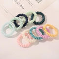 12 Pcs Spiral Hair Ties - Elastic, Colorful, and Comfortable for All Hair Types. 
