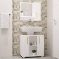 Modern Wood Bathroom Cabinet with Mirror Adding Charm to Your Interior. 