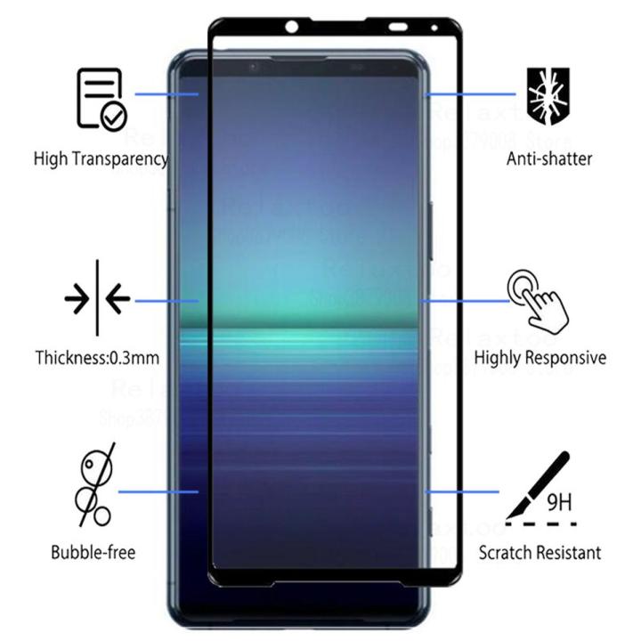 Tempered Glass for Sony Xperia 5 mark 2 Full Size 3D Curved 9H Hard Screen Guard Protector Crack Saver Xperia 5 mark II