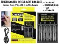 Liitokala Lii-M4S Touch Screen Battery Charger for 26700 18650 26650 21700 AA Touch Button LCD Display Test The Battery Capacity. 